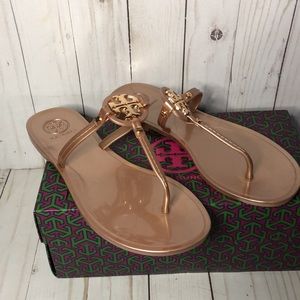 Tory Burch Mini Miller Flat Jelly Thong Sandals 6